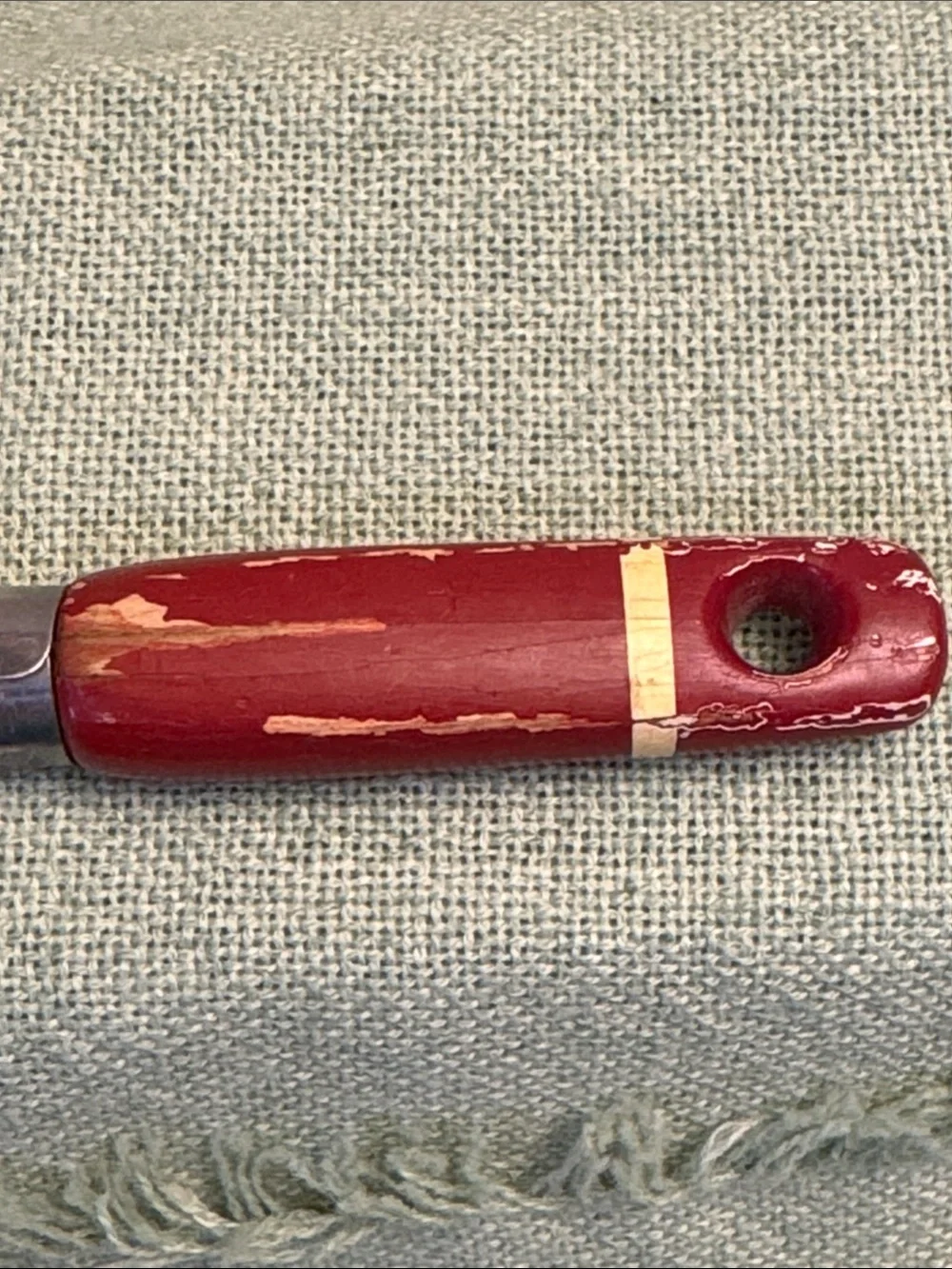 Red Handled Combination Peeler - Classic Vintage Kitchen Tool